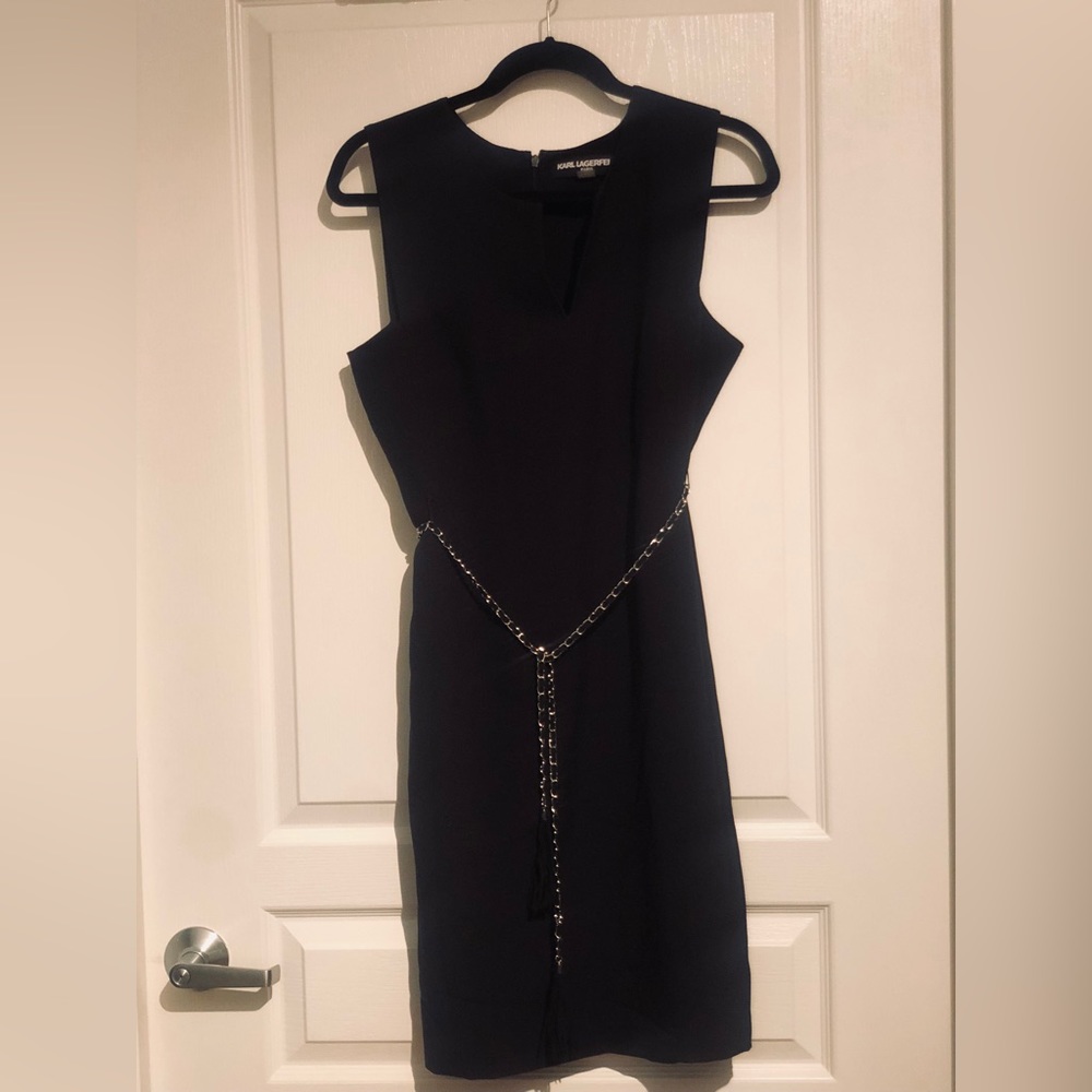 Karl Lagerfeld Black Dress Size 8